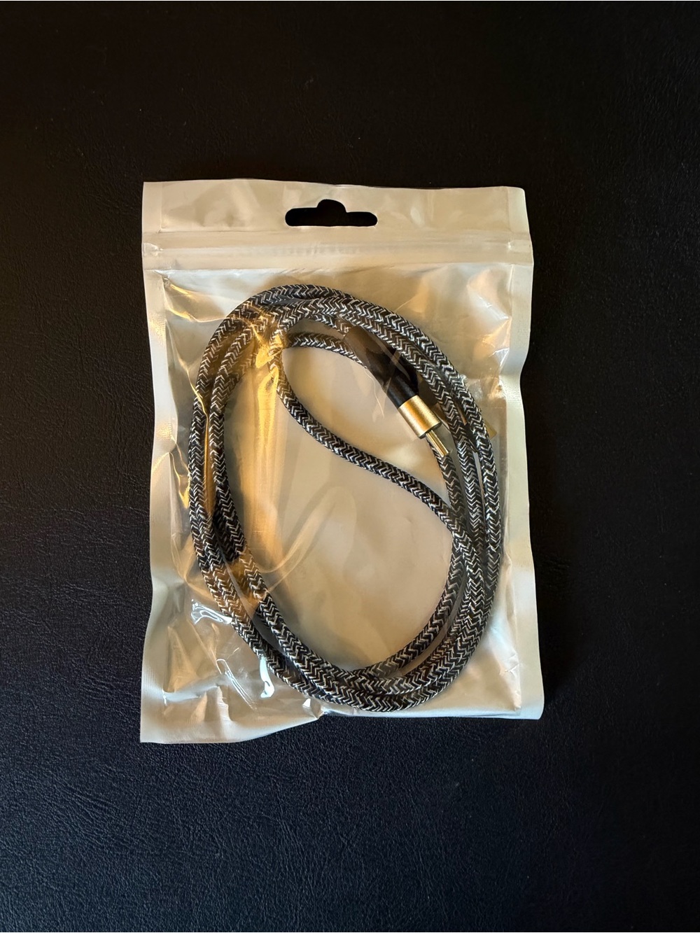 3ft Braided USB C to USB C Charging Cable Cord - Black & White
